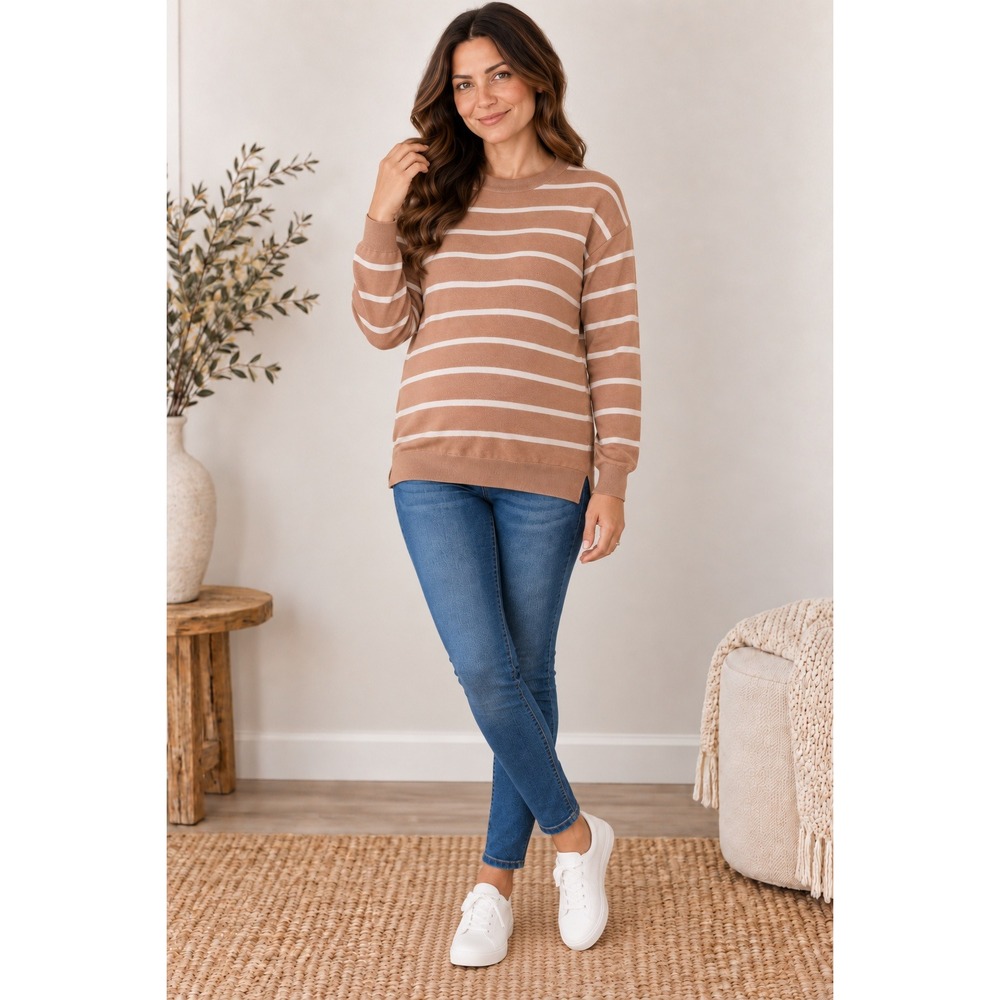 Isabel brand striped maternity sweater